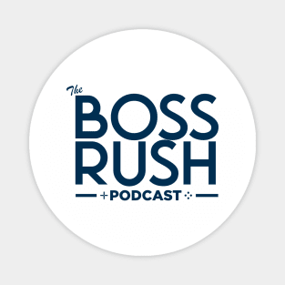 The Boss Rush Podcast Logo (Navy Blue) Magnet